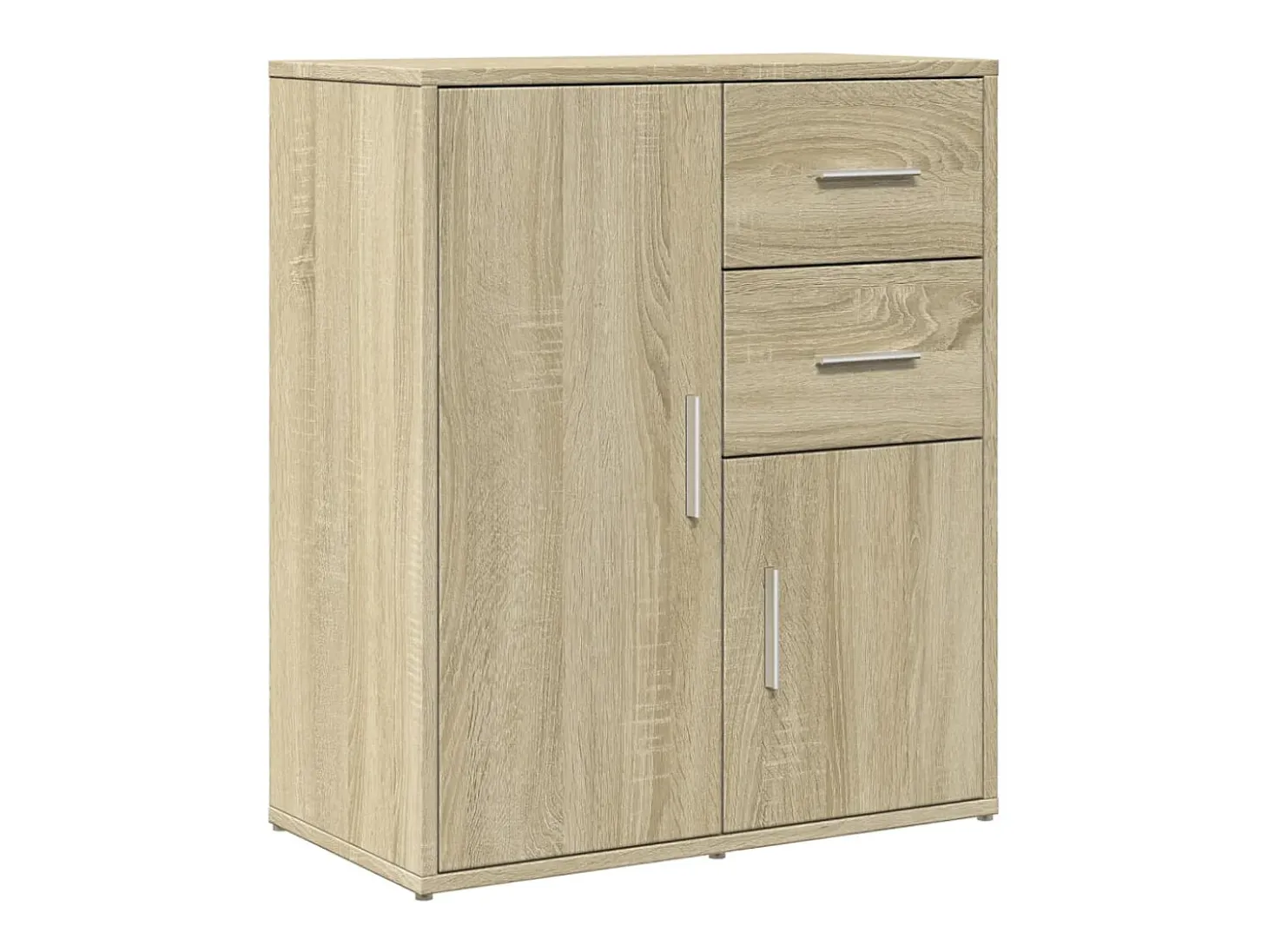 Aparador de madera de ingeniería roble Sonoma 60x31x70 cm ES475172