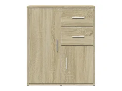 Aparador de madera de ingeniería roble Sonoma 60x31x70 cm ES475172