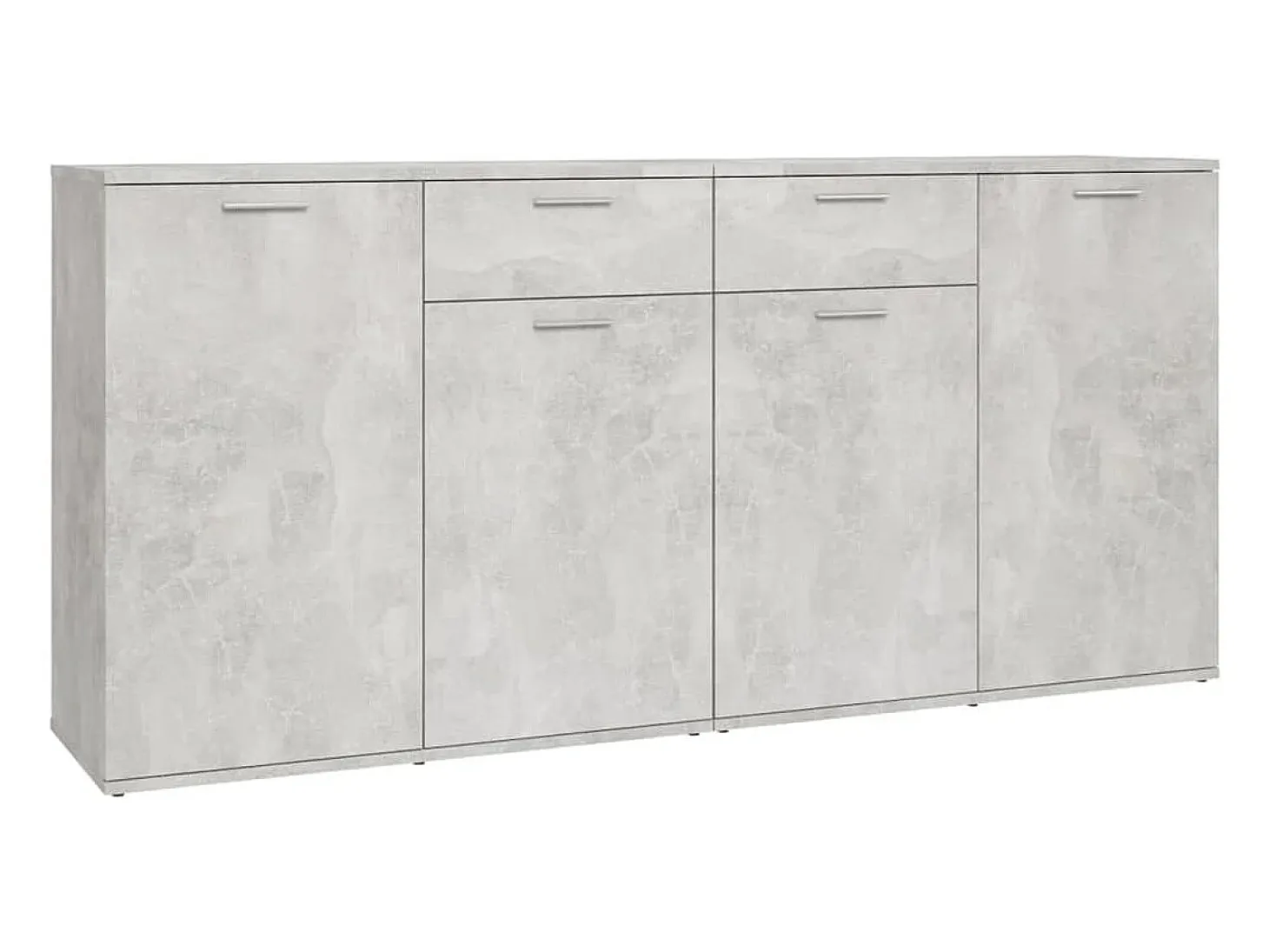 Aparador de madera de ingeniería gris 160x36x75 cm