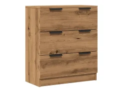 Aparador de madera de ingeniería roble artisan 60x30x70 cm