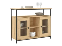 Aparador de madera de ingeniería roble Sonoma 100x35x80 cm
