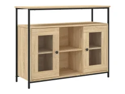 Aparador de madera de ingeniería roble Sonoma 100x35x80 cm