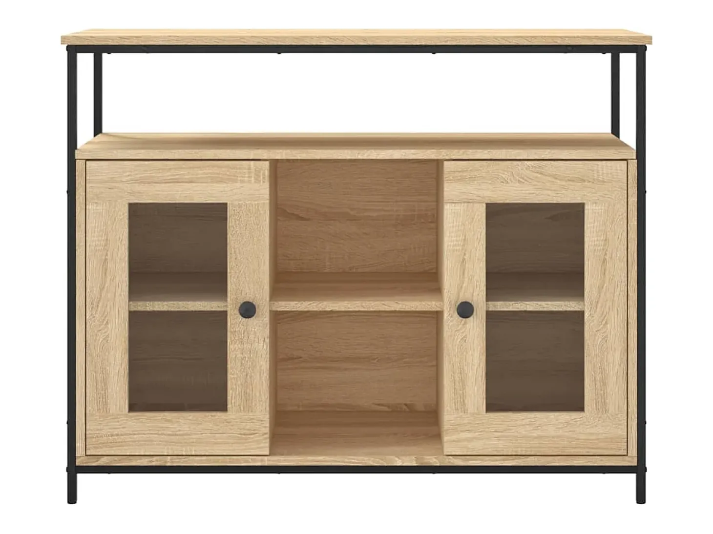 Aparador de madera de ingeniería roble Sonoma 100x35x80 cm