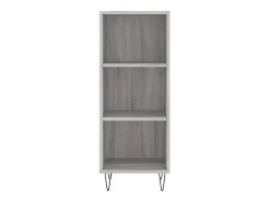 Aparador de madera de ingeniería gris Sonoma 34,5x32,5x90 cm