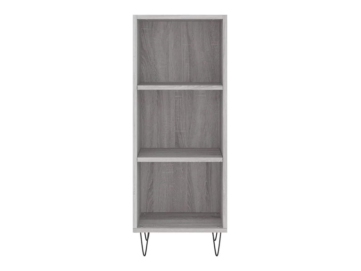 Aparador de madera de ingeniería gris Sonoma 34,5x32,5x90 cm