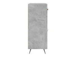 Aparador de madera de ingeniería gris hormigón 69,5x34x90 cm