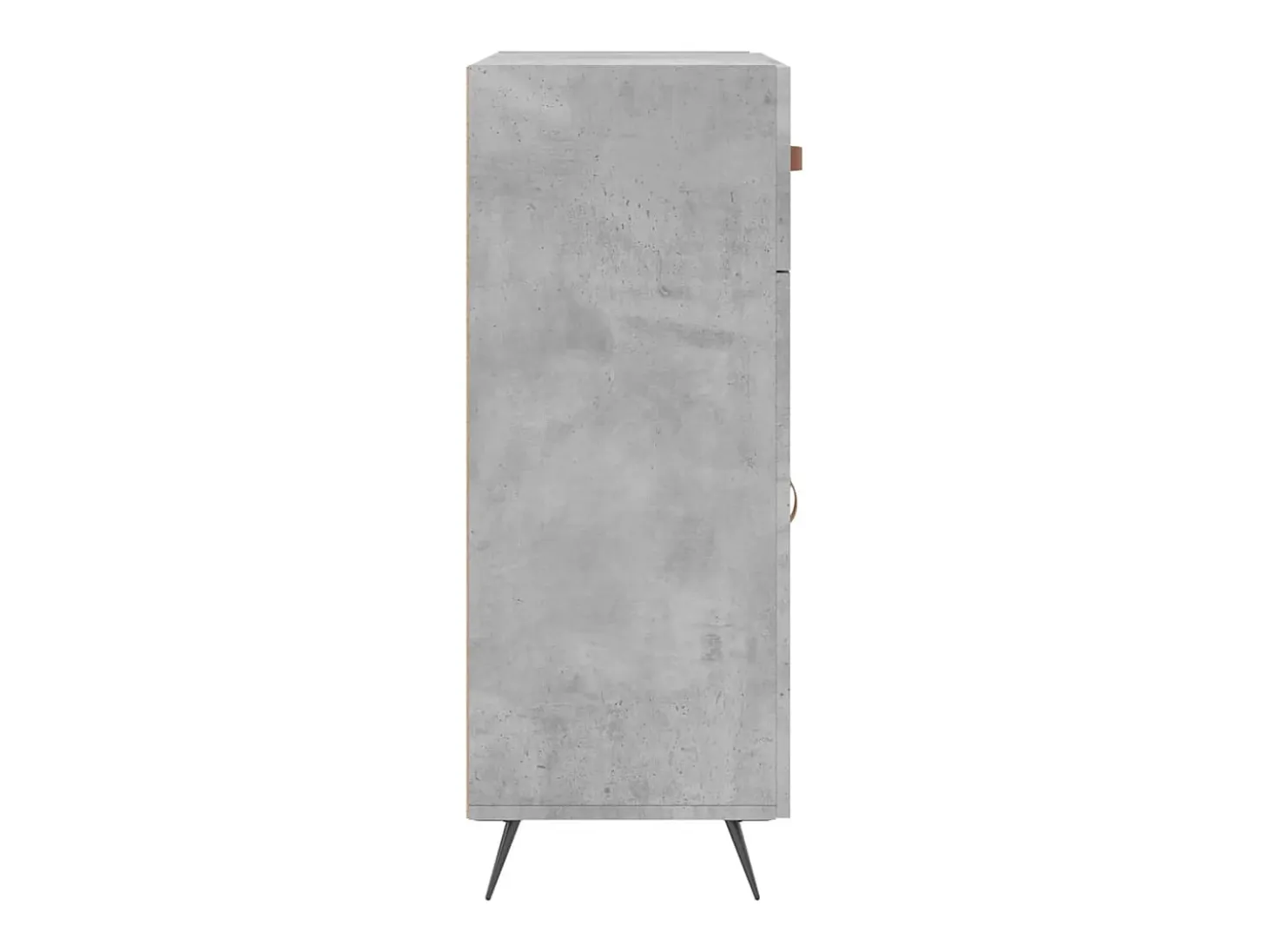 Aparador de madera de ingeniería gris hormigón 69,5x34x90 cm