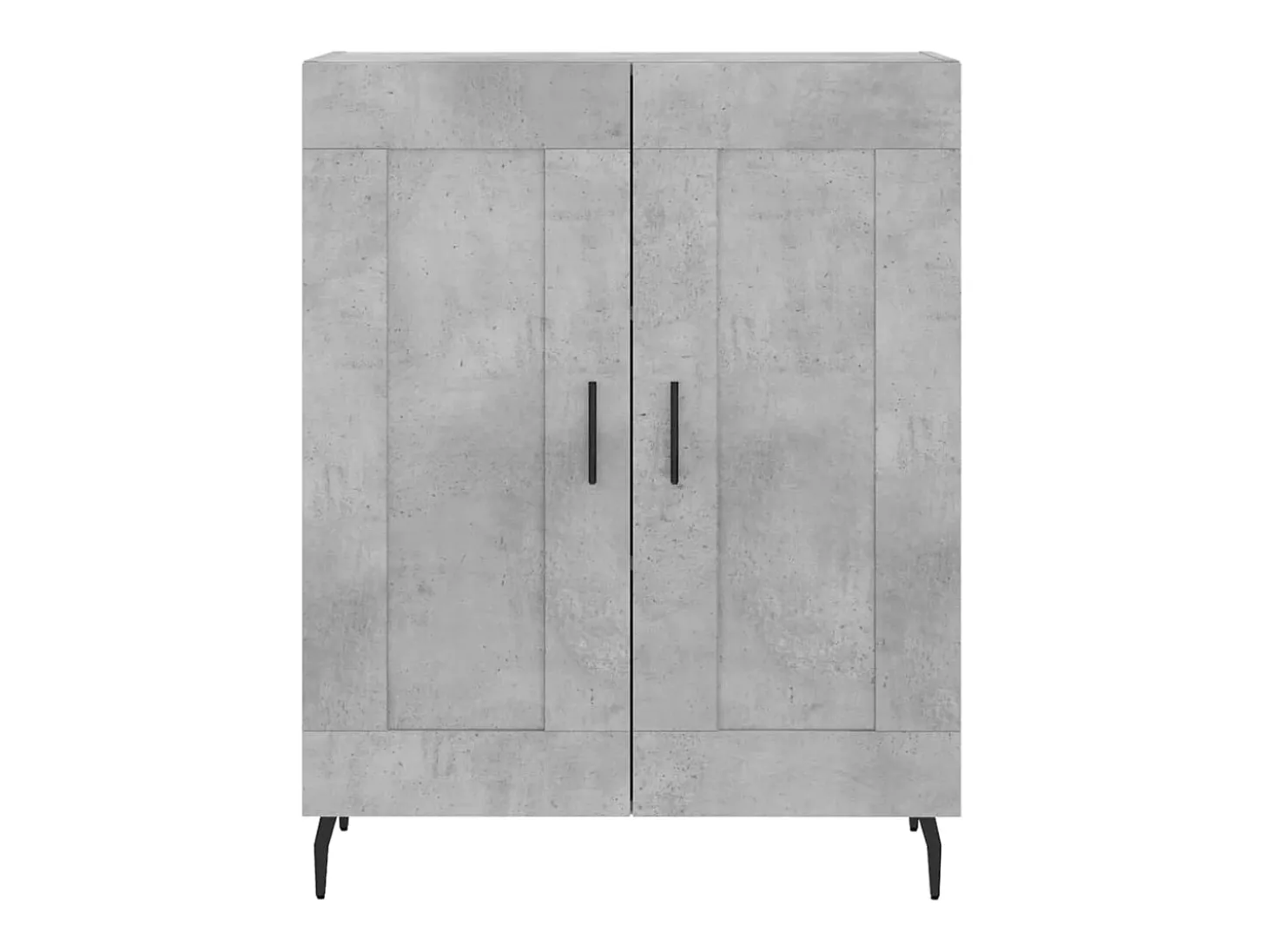 Aparador de madera de ingeniería gris hormigón 69,5x34x90 cm ES58269