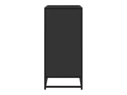 Aparador de madera de ingeniería negro 68x35x76 cm