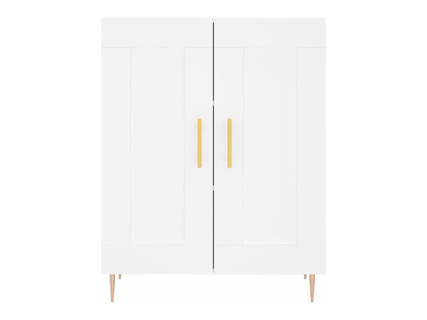 Aparador de madera de ingeniería blanco 69,5x34x90 cm