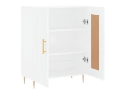 Aparador de madera de ingeniería blanco 69,5x34x90 cm
