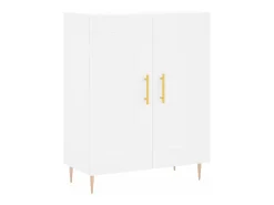 Aparador de madera de ingeniería blanco 69,5x34x90 cm