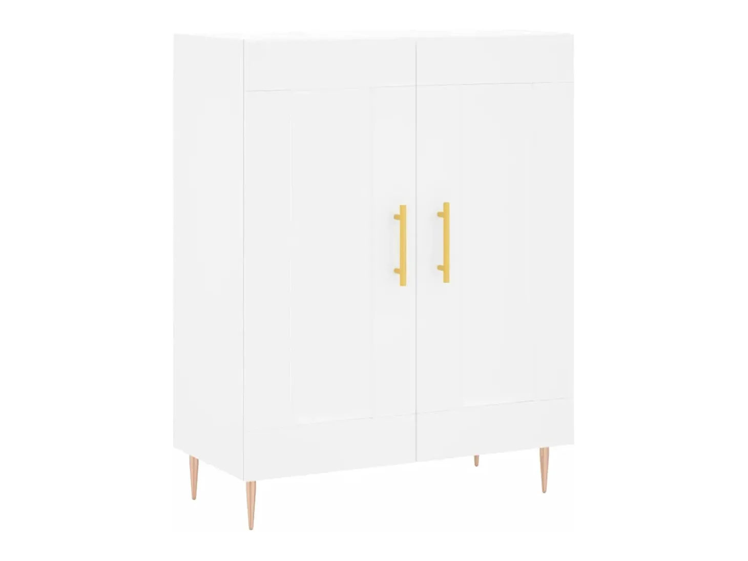 Aparador de madera de ingeniería blanco 69,5x34x90 cm