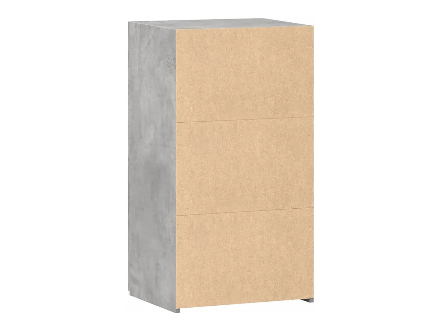 Aparador de madera de ingeniería gris hormigón 50x42,5x93 cm