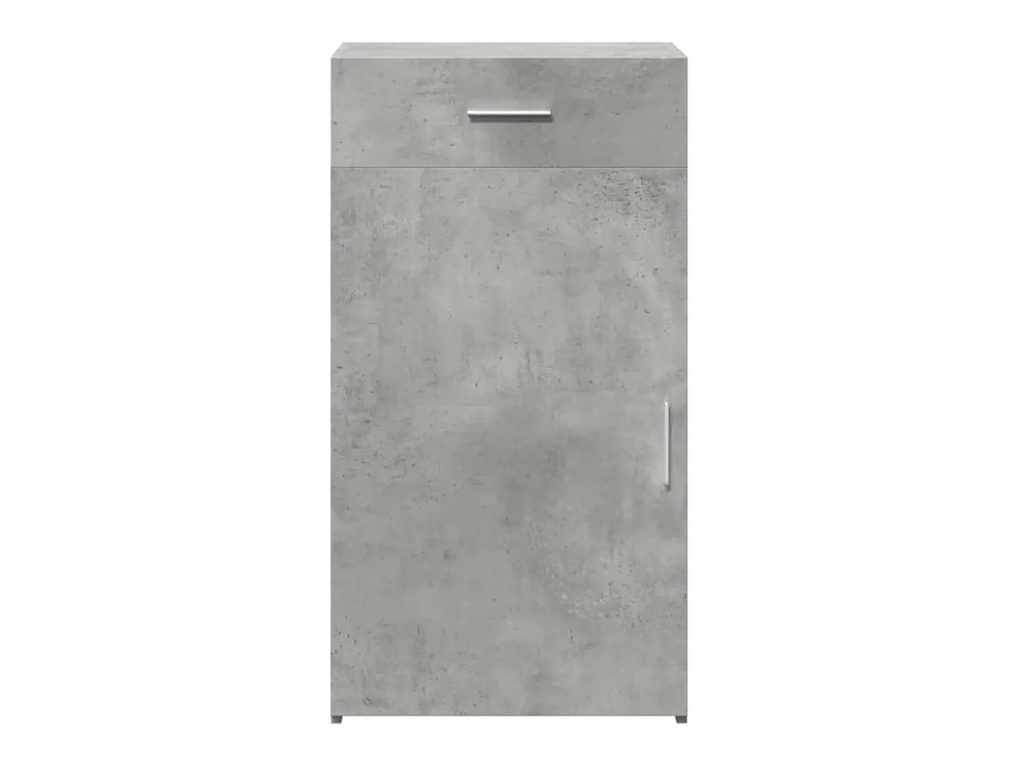 Aparador de madera de ingeniería gris hormigón 50x42,5x93 cm