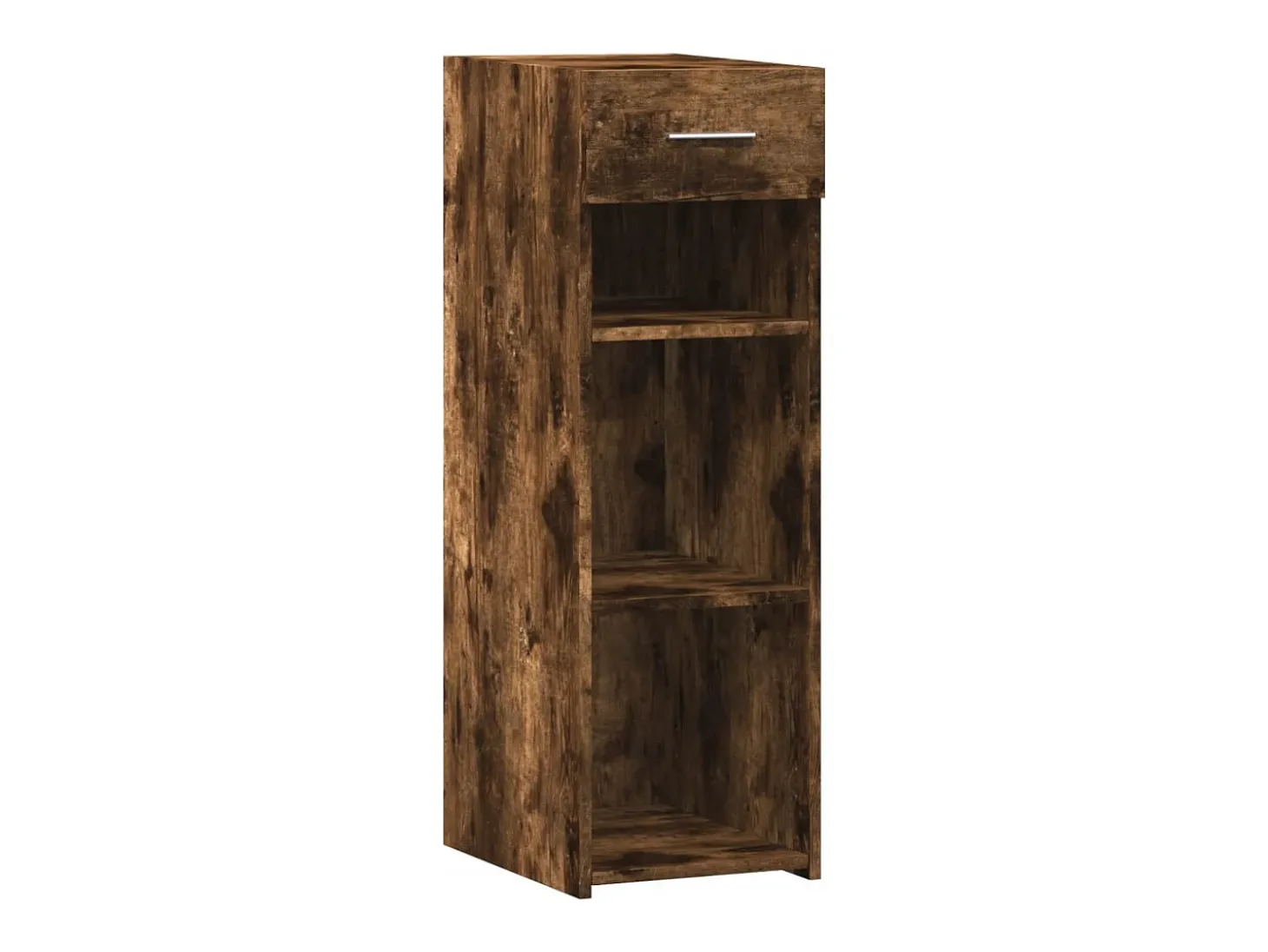 Aparador de madera de ingeniería roble ahumado 30x42,5x93 cm