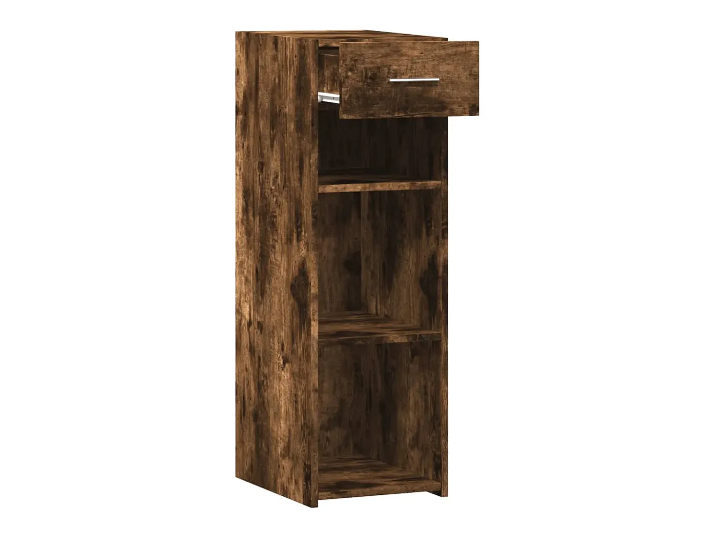 Aparador de madera de ingeniería roble ahumado 30x42,5x93 cm