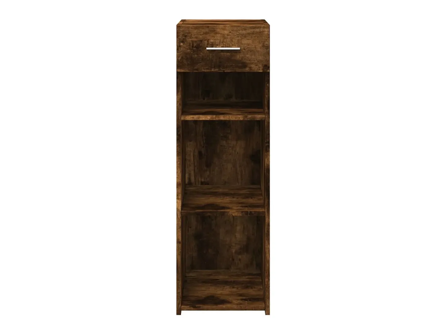 Aparador de madera de ingeniería roble ahumado 30x42,5x93 cm