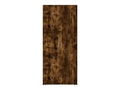 Aparador de madera de ingeniería roble ahumado 80x42,5x185 cm