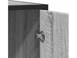Aparador de madera de ingeniería gris Sonoma 92x35x76 cm