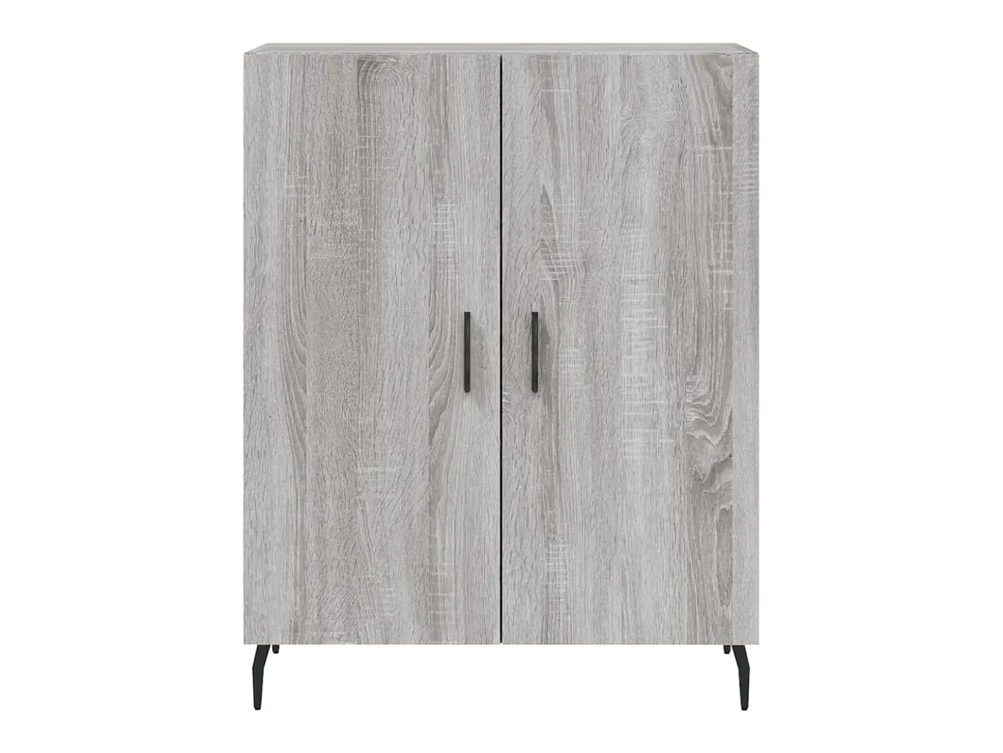 Aparador de madera de ingeniería gris Sonoma 69,5x34x90 cm ES92561