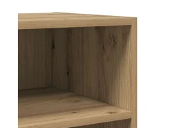 Aparador de madera de ingeniería roble artisan 57x35x75 cm