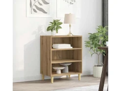 Aparador de madera de ingeniería roble artisan 57x35x75 cm