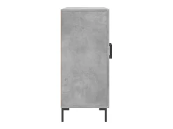 Aparador de madera de ingeniería gris hormigón 90x34x80 cm
