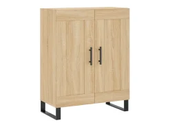 Aparador de madera de ingeniería roble Sonoma 69,5x34x90 cm