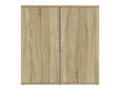 Aparador de madera de ingeniería roble Sonoma 79x38x80 cm ES203851