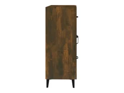 Aparador de madera de ingeniería roble ahumado 69,5x34x90 cm