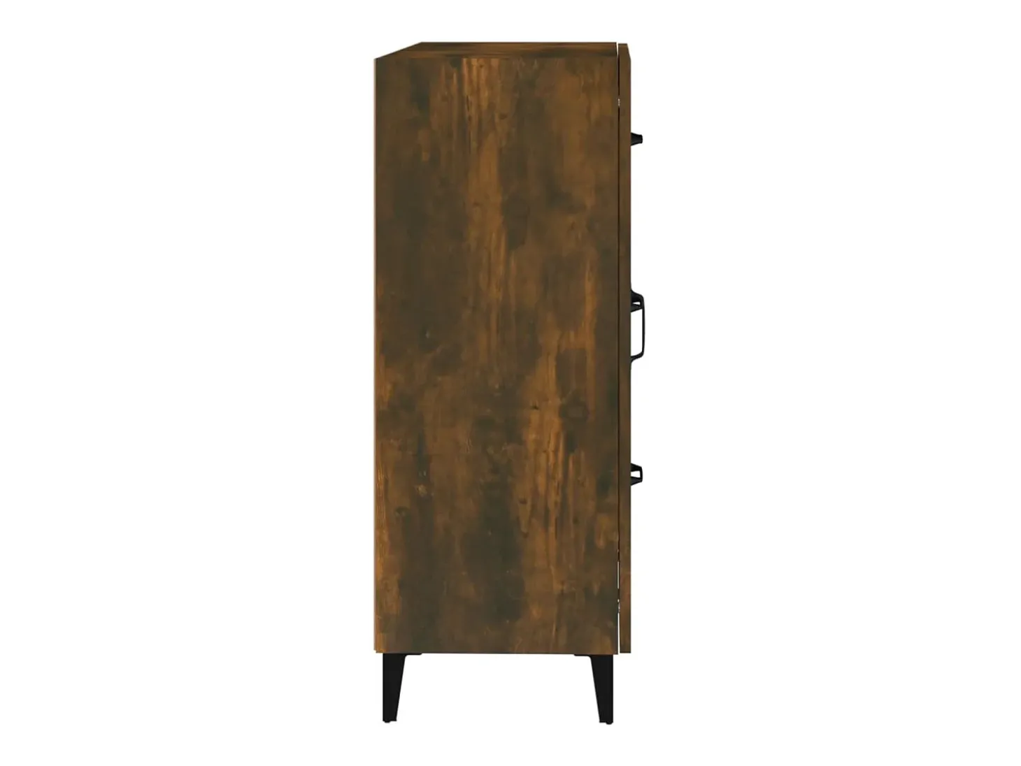Aparador de madera de ingeniería roble ahumado 69,5x34x90 cm