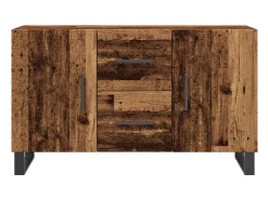 Aparador de madera de ingeniería envejecida 100x36x60 cm