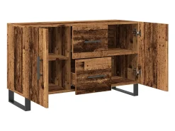 Aparador de madera de ingeniería envejecida 100x36x60 cm
