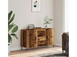 Aparador de madera de ingeniería envejecida 100x36x60 cm
