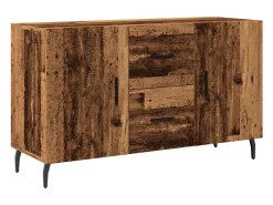 Aparador de madera de ingeniería envejecida 100x36x60 cm