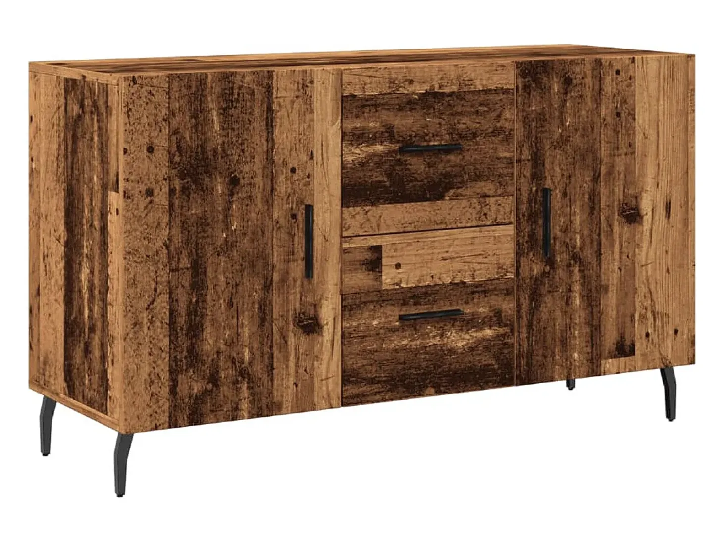 Aparador de madera de ingeniería envejecida 100x36x60 cm