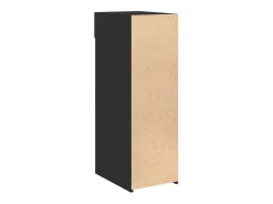 Aparador de madera de ingeniería negro 40x42,5x93 cm