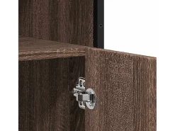 Aparador de madera de ingeniería marrón roble 100x35x76 cm