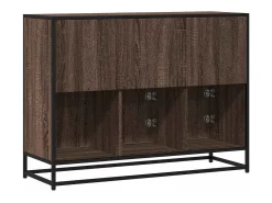 Aparador de madera de ingeniería marrón roble 100x35x76 cm