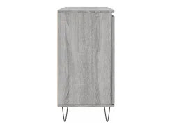 Aparador de madera de ingeniería gris Sonoma 104x35x70 cm