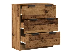 Aparador de madera de ingeniería envejecida 60x30x70 cm
