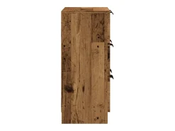 Aparador de madera de ingeniería envejecida 60x30x70 cm