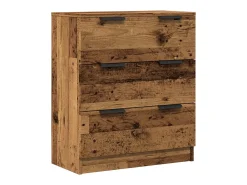 Aparador de madera de ingeniería envejecida 60x30x70 cm