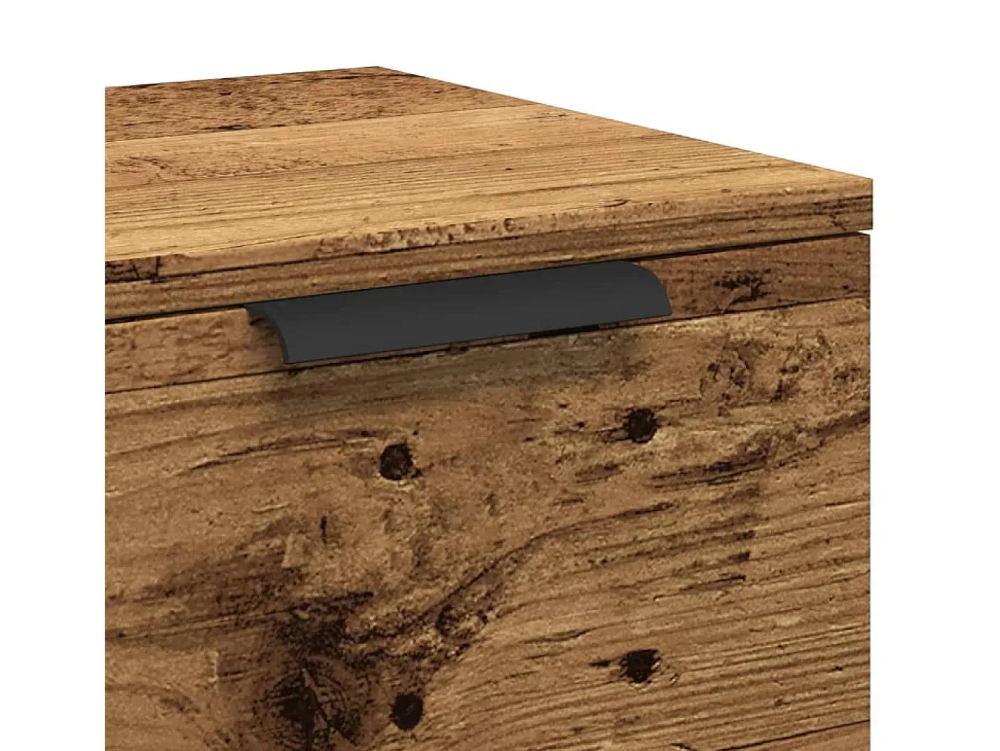Aparador de madera de ingeniería envejecida 60x30x70 cm