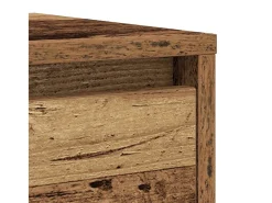 Aparador de madera de ingeniería envejecida 29,5x34x76 cm