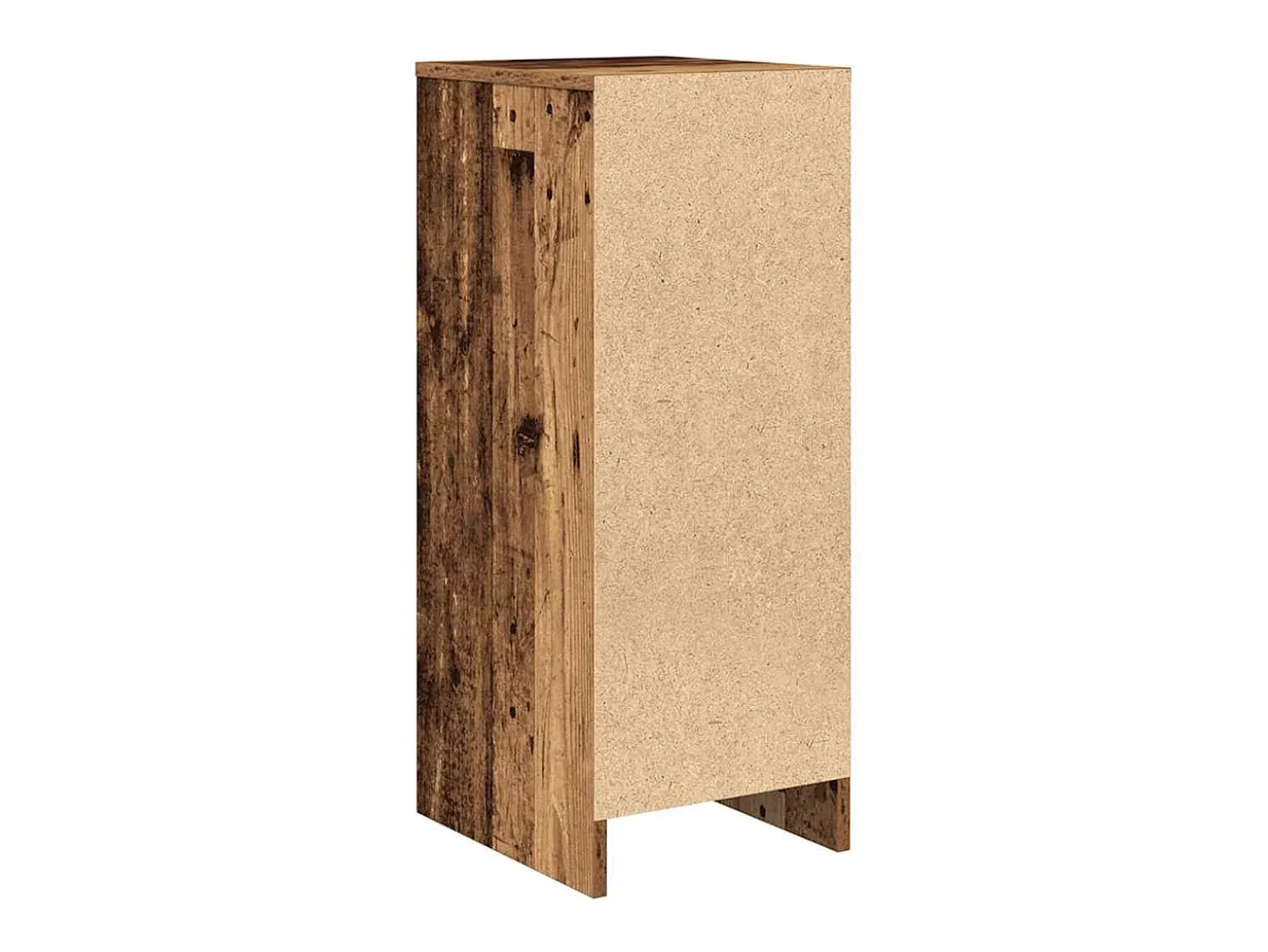 Aparador de madera de ingeniería envejecida 29,5x34x76 cm