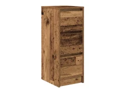 Aparador de madera de ingeniería envejecida 29,5x34x76 cm