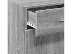 Aparador de madera de ingeniería gris Sonoma 50x42,5x93 cm