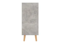 Aparador de madera de ingeniería gris hormigón 90x30x72 cm ES70641